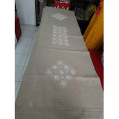 EL İŞİ DANTEL MOTİFLİ KETEN RANIR - RENK: SÜTLÜ KAHVE - ENİ: 51 cm - BOYU: 151 cm - 1