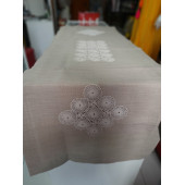 EL İŞİ DANTEL MOTİFLİ KETEN RANIR - RENK: SÜTLÜ KAHVE - ENİ: 51 cm - BOYU: 151 cm - 4