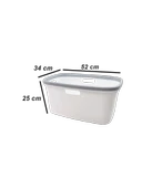 Gümüş Ikili Dokunmatik 80 Lt Çamaşır Sepeti+Çamaşır Selesi Çeyiz Seti-MT09 - 8