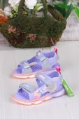 Vicco 332.P25Y.254 Lila Can Anatomik Işıklı Kız Çocuk Sandalet thumbnail 3