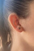 4,5 mm Doğal İnci Top Küpe - 1