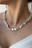 12,5 mm Para İnci Kolye - 3