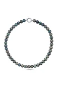 10,5 mm Siyah İnci Kolye - 7