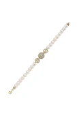 7,5 mm Zirkon Taşlı İnci Bileklik - 2