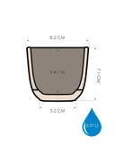 Omnipazar KRS-381 Dekoratif Plastik Mercan Kare Saksı 0.27 Litre No 1 thumbnail 8