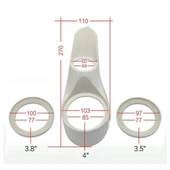 FOR-X XYP-POD2 3.5" - 3.8" - 4" TWEETER MONTAJ YUVASI 1 ÇİFT (PLASTİK) - 4