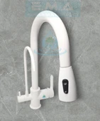 ARITMALI UZAYAN SPİRALLİ MUTFAK BATARYASI BEYAZ - 1