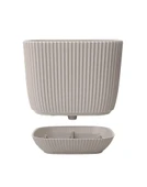 Omnipazar KRS-381 Dekoratif Plastik Mercan Kare Saksı 0.27 lt 6 Renk Set - 3