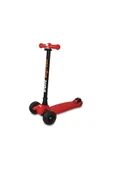 OK STORE Voit 218c Işıklı Geniş 3 Teker Scooter-Kırmızı - 1