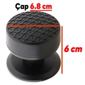 Kapı Tokmağı Topuzu Kolu Metal Tokmak Mat Siyah thumbnail 3