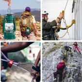 Ablacks  10 Adet Düz Yaylı Karabina 8 Mm No Olta Deniz Tırmanma Kamp Ekipmanları Hamak Askı thumbnail 2