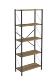 Dizayn Motion Dekoratif 5 Raflı Kitaplık 150 x 60 Ceviz - 5