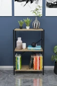VayLife 3 Raflı Dekoratif Kitaplık Ceviz - 1