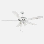Dlc Karayel 132cm Bakır Motor 3 Lambalı Tavan Vantilatörü Beyaz - 1