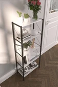 VayLife Dekoratif 5 Raflı Kitaplık 150 x 60 Beyaz - 3