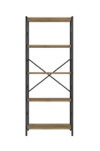 Dizayn Motion 5 Raflı Kapaksız Banyo Dolabı 150x60x30 Ceviz - 4