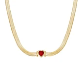 ROSEFIELD JNSRG.J1004 Kalp Yakut Çelik Kolye - 2