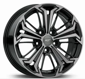 Renault Megane Uyumlu JNT-16267 7.0X16 5X114.3 ET40 67.1 Black Diamond Jant - 1