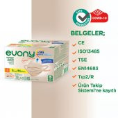Evony Color Bej Yumuşak Elastik Kulaklı Maske 50 Adet - 7
