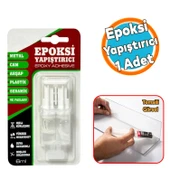 Epoksi Yapıştırıcı 6 ml Hızlı Kuruyan Güçlü Genel Amaçlı Yapışma Metal Plastik Seramik Cam Kullanım - 1