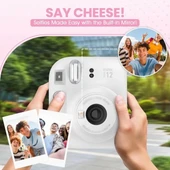 Fujifilm Instax Mini 12 Anlık Fotoğraf Makinesi/Minimate Özel Kılıf/10 Sayfa - Beyaz - 4