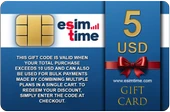 Esimtime 5 USD Dijital Hediye Kartı - 1