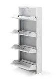 AHM METAL 4 BÖLMELİ KİLİTLİ BEYAZ METAL 4 LÜ  BEYAZ METAL AYAKKABILIK - 4