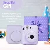 Fujifilm Instax Mini 12 Kamera/Mini Film (60 Sayfa)/Aksesuarlar - Mor - 7