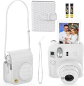 Fujifilm Instax Mini 12 Anlık Fotoğraf Makinesi/Minimate Özel Kılıf/10 Sayfa - Beyaz - 3