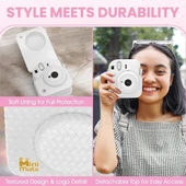 Fujifilm Instax Mini 12 Anlık Fotoğraf Makinesi/Minimate Özel Kılıf/10 Sayfa - Beyaz - 7