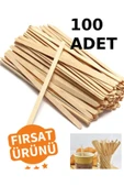 100 ADET Ahşap Karıştırıcı Tahta Çay Kahve Karıştırıcı Karıştırma Çubuğu Tahta Karıştırıcı Kullan At - 1
