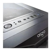 AIGO AQUARIUS Mesh 650W 80+ ARGB L17 ARGB Reverse Fans x3,REAR: L17 ARGB fans x1 Mid Tower Kasa thumbnail 3