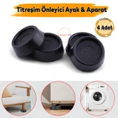 Titreşim Önleyici Beyaz Eşya Çamaşır Makinesi Ayağı 4 Adet Kaymaz Gürültü Azaltıcı Engelleyici Ayak - 1