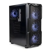 AIGO AQUARIUS Mesh 650W 80+ ARGB L17 ARGB Reverse Fans x3,REAR: L17 ARGB fans x1 Mid Tower Kasa thumbnail 1