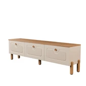 4090 Napoli 180 Cm (Membran MDF Kapaklı) Bohem Tv Ünitesi Sepet - Beyaz - 8