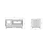 Sabah S11C Geniş Camlı Majolik Döküm Kuzine Soba thumbnail 2