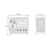 Sabah S05 Geniş Fırınlı Kovalı Alttan Havalı Kuzine thumbnail 2