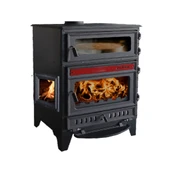 Sabah S107-3D Üç Taraflı Camlı Fırınlı Döküm Şömine Soba - 1