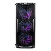 AIGO AQUARIUS Mesh 650W 80+ ARGB L17 ARGB Reverse Fans x3,REAR: L17 ARGB fans x1 Mid Tower Kasa thumbnail 2