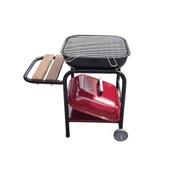 Rekor Ayaklı Tekerlekli Kapaklı Bahçe Barbekü Mangal thumbnail 2