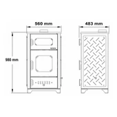 Sabah S100 Lüks Fırınlı Şömine Soba - 2