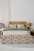 Rivaİstanbul Etnik Saray Çift Kişilik Pamuklu Kapitone Pike & Çok Amaçlı Yatak Örtüsü thumbnail 3
