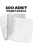 100 Adet A4 Şeffaf Dosya Föy Poşet Dosya thumbnail 1