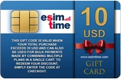 Esimtime 10 USD Dijital Hediye Kartı - 1