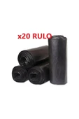 200 Adet Endüstriyel ( 120x150 Cm ) Hantal Boy Siyah Çöp Poşeti 120 Litre Çöp Konteynırına Uyumludur - 1