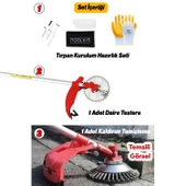 Benzinli Yan Tırpan Motorlu Çim Biçme Makinesi Profesyonel Misinalı Ot Bahçe Tırpanı Seti thumbnail 3