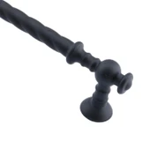 Mobilya Mutfak Dolabı Çekmece Dolap Kapak Kulpu Kulpları Kulbu (128 MM-12.8 CM) Mat Siyah Kulp - 5