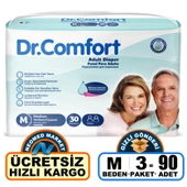 Dr.Comfort Belbantlı Orta Boy M 30'lu 3 Adet Hasta Bezi - 1
