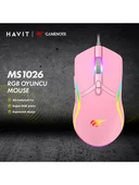 Havit Gamenote MS1026 Gaming Oyuncu Mouse Pembe - 3