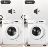 Titreşim Önleyici Beyaz Eşya Çamaşır Makinesi Ayağı 8 Adet Kaymaz Gürültü Azaltıcı Engelleyici Ayak - 7